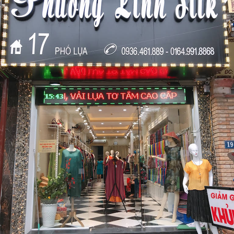 Cửa hàng của Phương Linh Silk ở Hà Đông