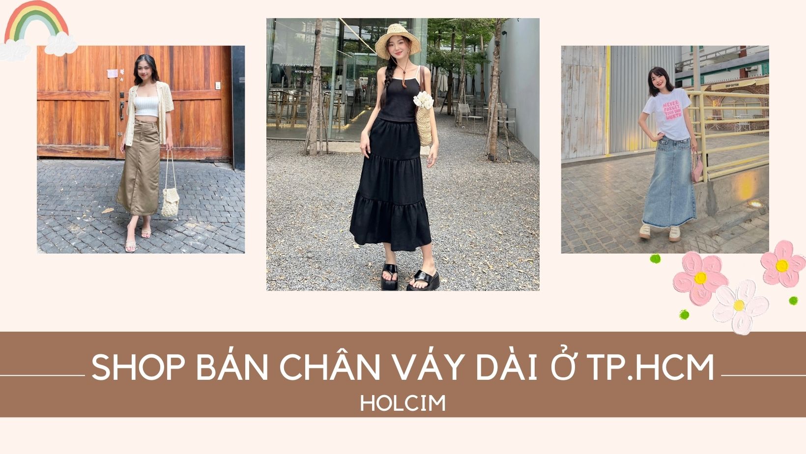 Top 10 shop bán chân váy dài ở TP.HCM siêu Fashion