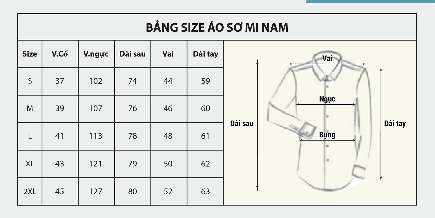 Chọn size áo sơ mi nam như thế nào là chuẩn [CẬP NHẬT 2022]